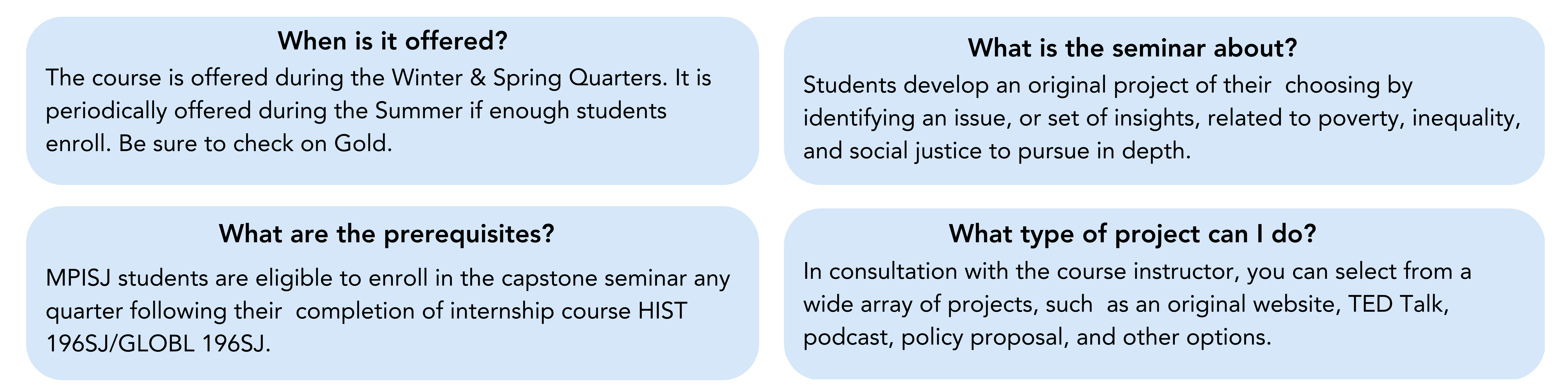Capstone Seminar UCSB Blum Center UC Santa Barbara
